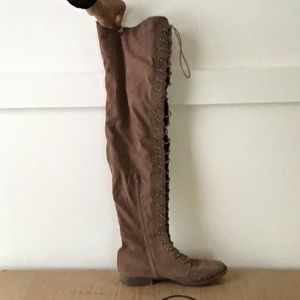 High rise boots